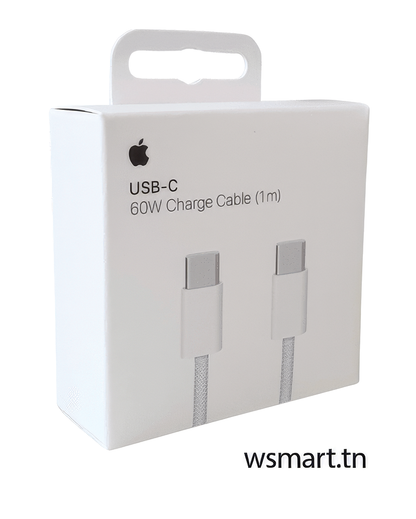 Câble Chargeur Apple Type-C Vers Type-C Blanc (Master Copie)